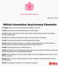 king charles coronation schedule